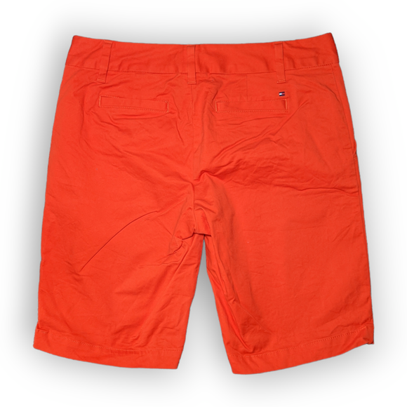 Tommy Hilfiger men's Orange Chino Shorts Size 2 Waist 30" Excellent Condition - Picture 2 of 4